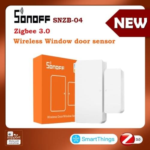 Sonoff sensor zigbee door sensor SNZB04 ewelink APP control window sensor work with zbbridge smartthings ifttt alexa google home
