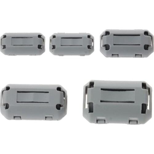 Clip-on Ferrite Choke Ring Cord RFI EMI Noise Suppressor Filter Cable Clip E56B