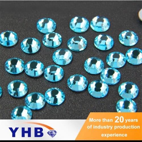 Hotfix Aqua Bohemica Embellishment Rhinestones Crystal Garment Beads For 3D Nail Art DIY Dress Cloth Decoration