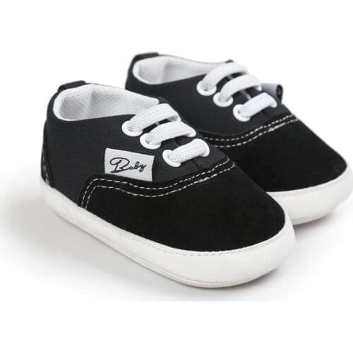 Newborn Infant Baby Boy Girl Shoes Classical Suede Sneaker Canvas Rubber Sole Anti-slip Toddler First Walkers Baby Crib Shoes