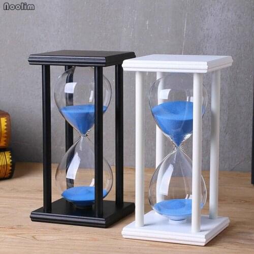30/45/60 Minutes Colorful Hourglass Sandglass Sand Clock For Kitchen School Wooden Frame Creative Kids Gift Home Decor Ornament