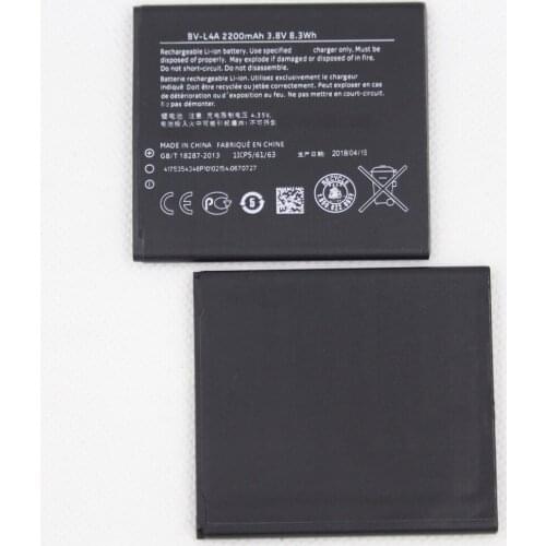 ISUNOO BV-L4A Phone Lithium Polymer Battery 2200mAh For Nokia Lumia 830 535 RM-984 1090 1089 Lumia830 BV L4A Safe Battery