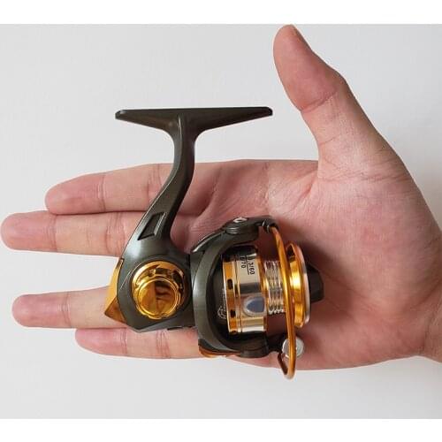 Mini 500 Metal Wire Cup and Long Wheel Foot Spinning Wheel Ultra Small Portable Rocker Fishing Wheel Rim Round Fishing Reel
