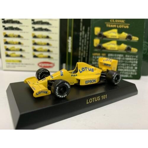KYOSHO 1/64 Lotus 101 Nakajima Satoru #11 F1 RACING Collect die casting alloy trolley model