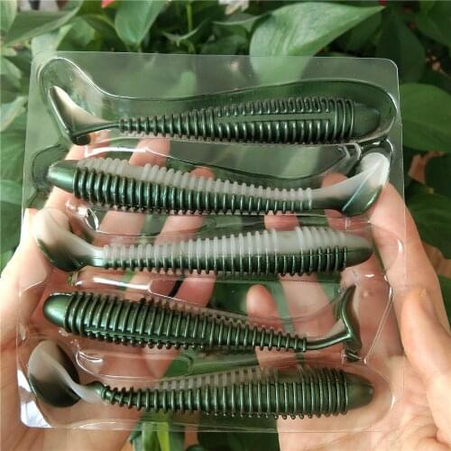 Noeby 2 bags 12cm 12.7g soft lure Fishing lure leurre souple Shad Silicone Soft Bait Lure Carp For perch pike