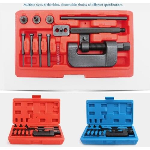 Chain Breaker Set with Carrying Case Professional Chain Cutter and Riveter Removal Repair Tool for Motorcycle, Bike, ATV