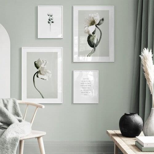 Cuadros Botanical Leaves Plant Wall Art Quotes Canvas Painting Posters And Prints Green Modern Wall Pictures For Living Room