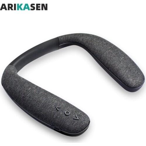 Neckband Bluetooth Speakers 12H music Wireless Wearable Speaker True 3D Stereo Sound Portable Personal Speakers with microphone