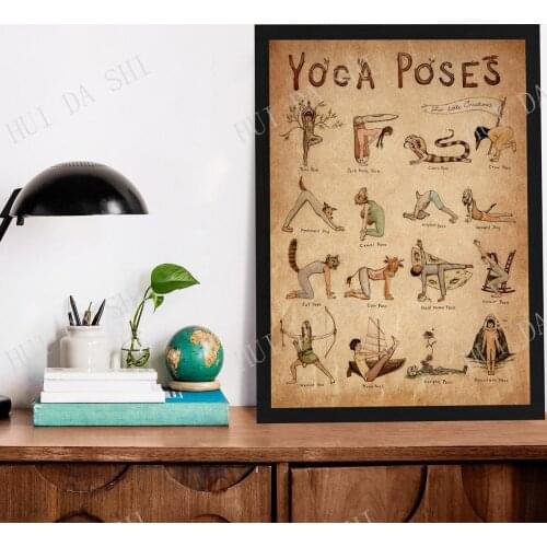 Yoga Poses Poster, Astaga Vinyasa Yoga Asanas, Yoga Art Prints, Yoga Practice From Home Decor, Yoga Inspirational Wall Art