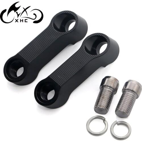 Fit For SUZUKI GSX-S750 GSX-S1000 SV 400 SV 650 DL 650 V-Strom Mirror Riser Extenders Spacers Extension Adapter Adaptor