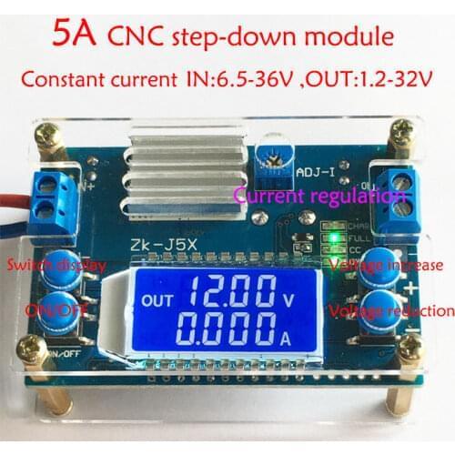 DC DC Buck Converter CC CV Power Module 6.5V-36V TO 1.2-32V 5A 5V 12V 15v 19v 24V Adjustable Regulated power supply volt amp