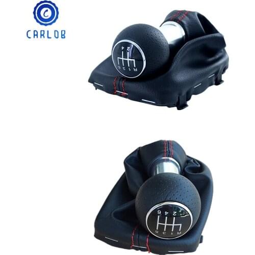 23mm 12mm 5/6 Speed Car Gear Shift Knob Lever Shifter Gaitor Boot For Audi A3 S3 8L 1.6L 1996 1997 1998 1999 2000 2001 2002 2003