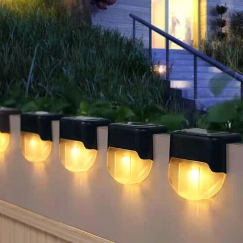 Luz LED Solar para terraza, luz de valla, luz LED Solar, luces de jardín al aire libre, lámpara de calle, luces de escalera