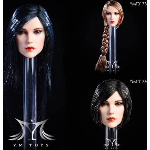 YMTOYS YMT017 1/6 Scale Female Beauty Girl LILY Head Sculpt Cared Model for 12inch Phicen Jiaoudoll Verycool Action Figure DIY