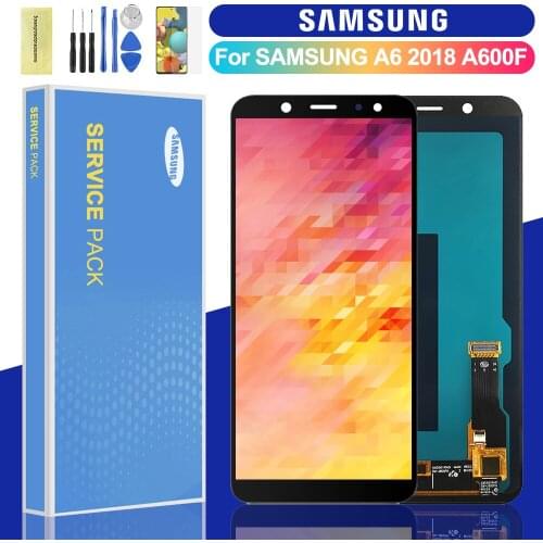 5.6'' Original Super AMOLED For SAMSUNG Galaxy A6 2018 A600 A600F A600FN LCD Display with Touch Screen Digitizer Assembly