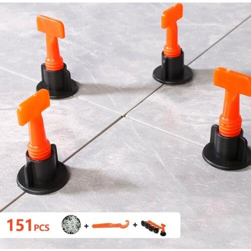 151Pcs Level Wedges Tile Spacers For Flooring Wall Tile Spacer Carrelage Tile Leveling System Leveler Locator Spacers Plier