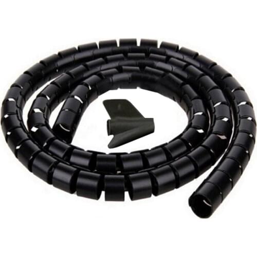 2M Cable Wire Wrap Organizer Spiral Tube Cable Winder Cord Protector Flexible Management Wire Storage Pipe Dropshipping