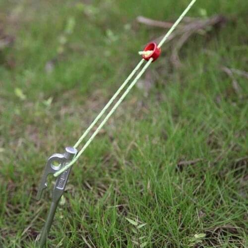 5 Pcs Round Regulating Buckle Camping Cord Canopy Adjustable Tent Wind Rope Buckle Length Fixing Ring Tent Accessories