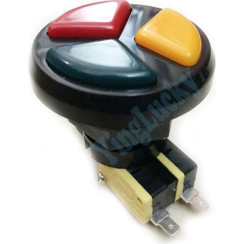 5 pcs 3 in 1 Arcade Button, arcade push Buttons, Integrated for Arcade games Microswitch, Machine part accessories