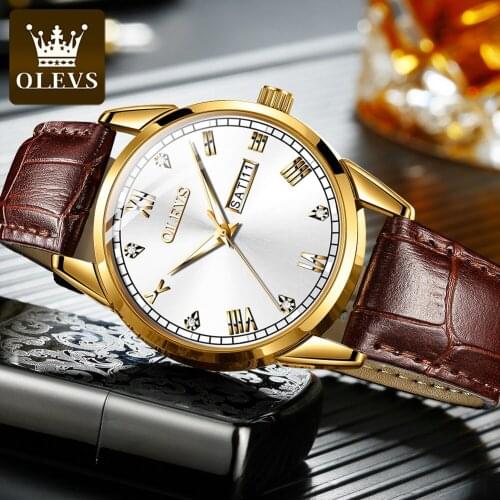 OLEVS Watches for Men Warterproof Sports Mens Watch Top Brand Luxury Clock Male Business Quartz Wristwatch Relogio Masculino