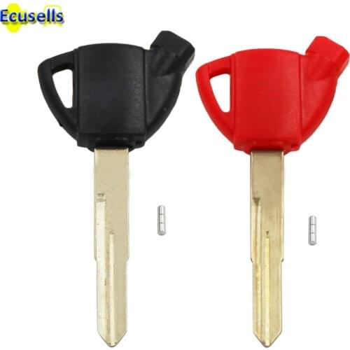For Suzuki Motorcycle Key Blank With 3 Magnets for Burgman AN650/GEMMA250/400 Motorcycle Uncut Blade black red color for choice