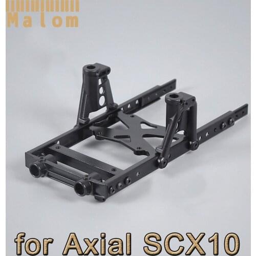 SCX10 Metal Chassis Frame Kit Extended Rails Shock Towers 4x4 Upgrade to 6x6 for 1/10 RC Crawler Axial SCX10 90027 Modified Part