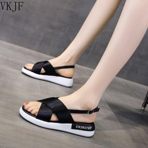 Summer New Stylish Cross Straps PU Leather High Heels Shoes Fashion Sexy Fish Mouth Sandals for Women