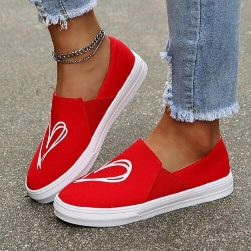 Spring Womens Shoes Loafers New Casual Soft Flats Female Platform Womens Vulcanized Shoes Comfortable Ladies Canvas Shoes