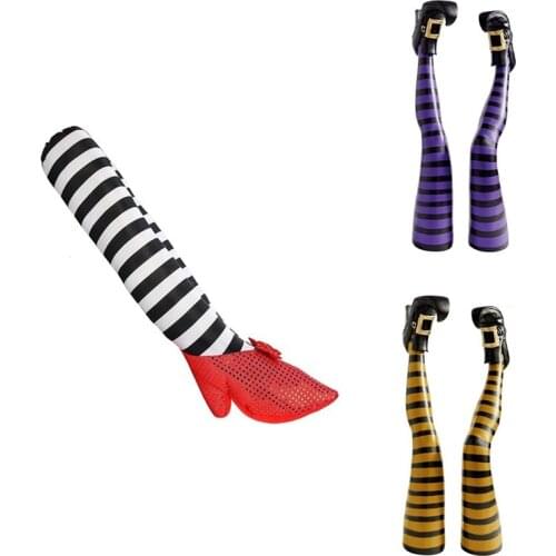 LUDA Halloween Decoration Evil Witch Thigh Funny Beauty Leg Inverted Wizard Foot Furniture Courtyard Decoration
