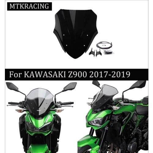 MTKRACING For Z900 2017 2018 2019 Motorcycle Accessories Screen Windshield Fairing Windscreen