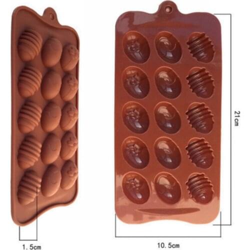 JX-LCLYL New Cake Mold Soap Mold Easter Egg Flexible Silicone Mould Candy Chocolate Tools