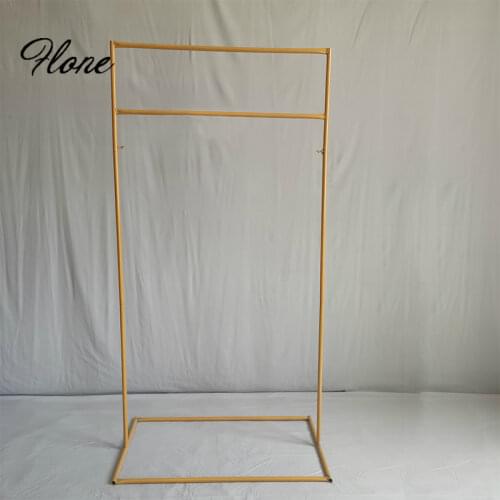 New wedding artificial flowers iron arch party stage backdrop arch stand wrought iron square shelf christmas decoration