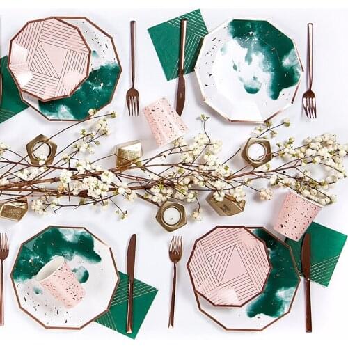 Disposable Party Supplies Party Cutlery 9.5oz Paper Party Cups For Beverage Juice Cold Drink Hot Tea 8Pcs Double Wall Paper Cup