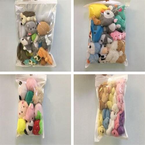 3-16CM Approx. Mix Designs , Penguin , Cat Bear Cotton Stuffed Plush Toy , Key Chain Animal Plush Doll