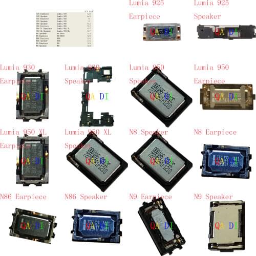 Earpiece Receiver Speaker For Nokia 925 930 950 XL N8 N86 N9 Lumia N800