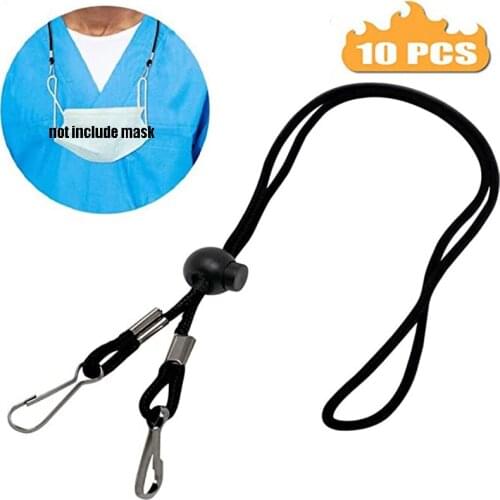 5/10 PCS Adjustable Mask Buckles Lanyard Convenient Safe Comfortable Face Mask Rest&Ear Holder Extension Buckle Rope Accessories