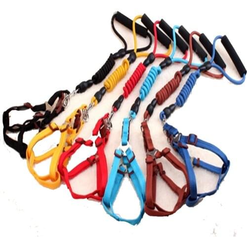 Pet Adjustable Leash Dog Foam Chest Strap Dog Collar Set Anti-Crushing Pet Belt