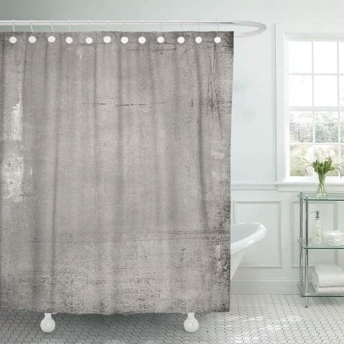 Gray Rustic Old Against Grey Yellow Abstract Shower Curtains Waterproof Polyester Fabric 72 x 72 Inches with Hooks