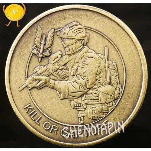 Special Forces Sniper Challenge Coin Double-sided Embossed Ancient Bronze Commemorative Coin Military Coins Collectibles