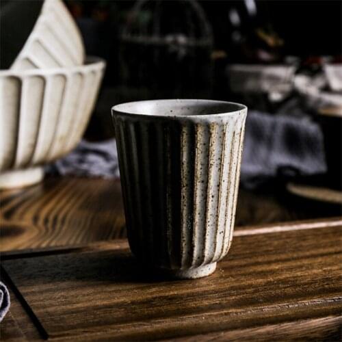 Japanese Style Retro Creative Tea Cup Ceramic Vintage Tea Bowl Office Teacups Coffee Mug Household Kung Fu Drinkware Crafts