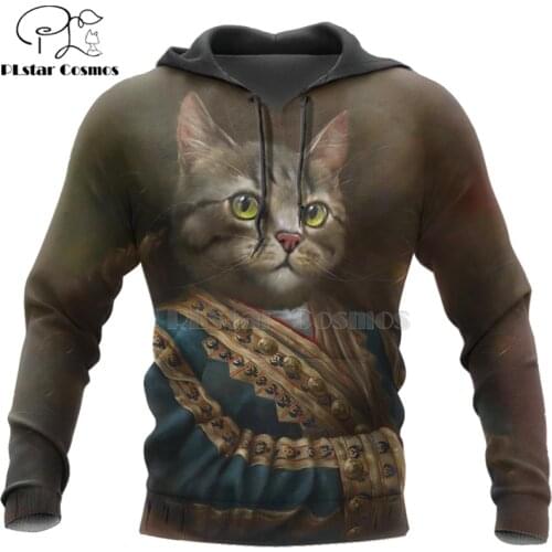 Funny art cat 3D Printed Men Hoodies Retro Harajuku Fashion Hooded Sweatshirt Autumn Hoody Casual streetwear hoodie pullover-1