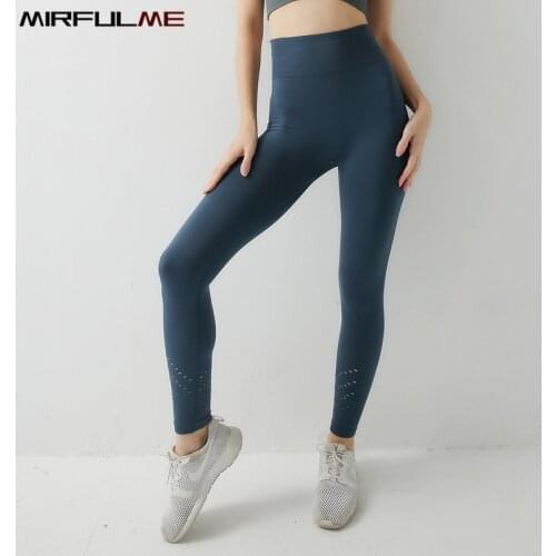 Woman Leggings Sport Yoga Pants Women Seamless Elastic Capris Running Trousers Female Pant Gym Fitness Tights Hollow Out Leggins