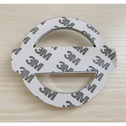 1X Chrome car high quality Steering Wheel Sticker ABS Front Bonnet Grill rear Trunk Badge Emblem Sticker styling