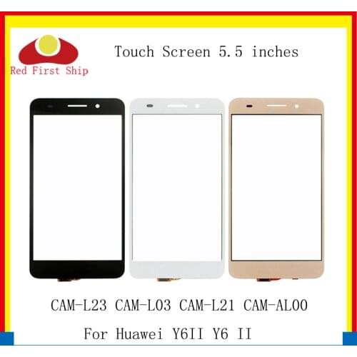 10Pcs/lot For Huawei Y6ii Y6 II Touch Panel Sensor Digitizer Front Glass CAM-L23 CAM-L03 CAM-L21 CAM-AL00 Digitizer Screen