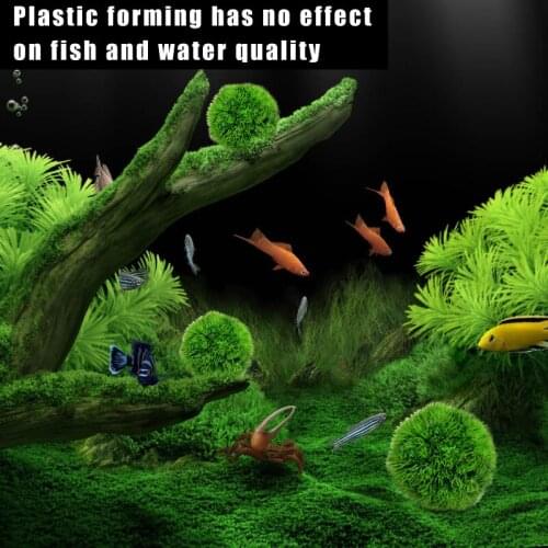 2 Sizes Simulation Aquatic Grass Ball Fish Tank Decoration Aquarium Landscape Ball Aquatic Pet Life Decoration Products Dropship