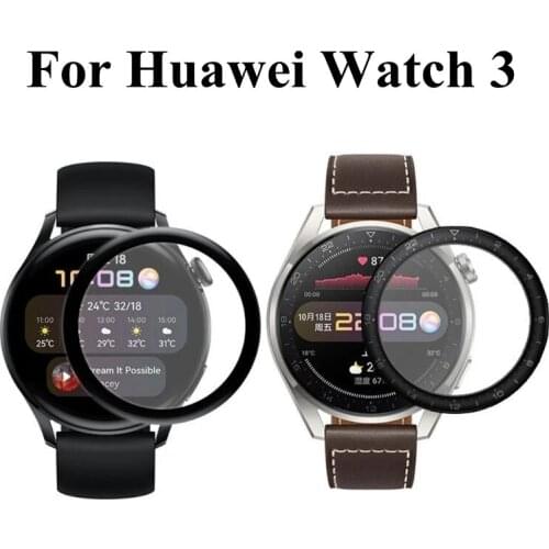 2pcs 3D Curved Screen Protector for Huawei Watch 3 / 3 Pro Soft Protective Cover on the for Huawei Smart Watch 3 3pro Film