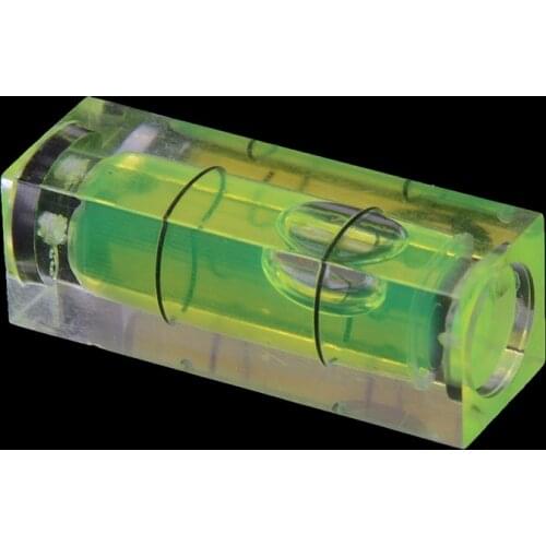 2Pcs 10*10*29mm Rectangular Cube Spirit Level Bubble Spirit Degree Mark Measuring Surface Level Ruler Detector Measuring Tools