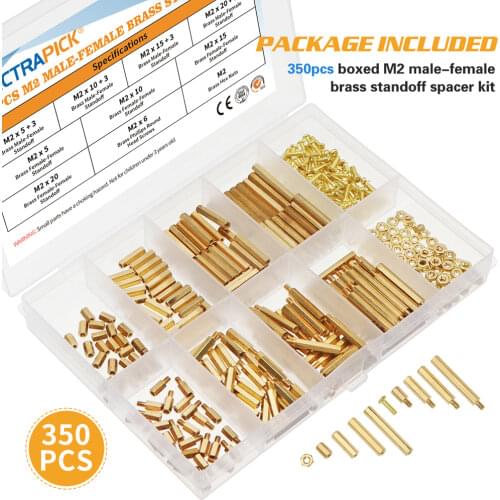 M2 M2.5 Hexagonal Copper Column Hex Nut Standoff Single Head Double-Pass Brass Screw Column Pillar PCB Board Motherboard Spacer