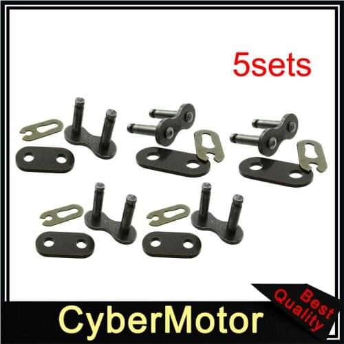 5x KMC 420 Chain Master Link For Pit Dirt Bike Moped Scooter Go Kart ATV Quad 4 Wheeler Kandi Taotao