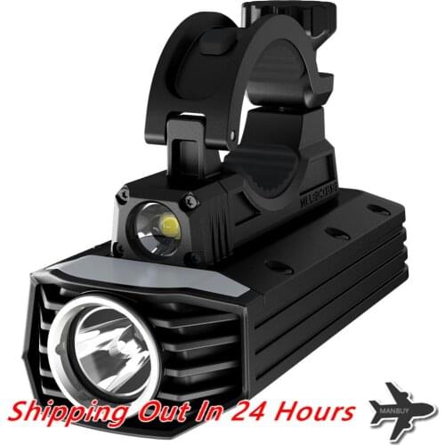 Free Shipping Nitecore BR35 1800 Lumens USB Rechargeable Bike Light 2xCREE XML2 U2 LEDs Built-In Battery Pack Dual Distance Beam